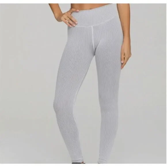 Good American XL Seamless Core Power Ribbed White Leggings - Picture 1 of 6
